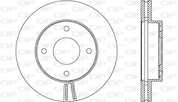 OPEN PARTS Тормозной диск BDA2693.20